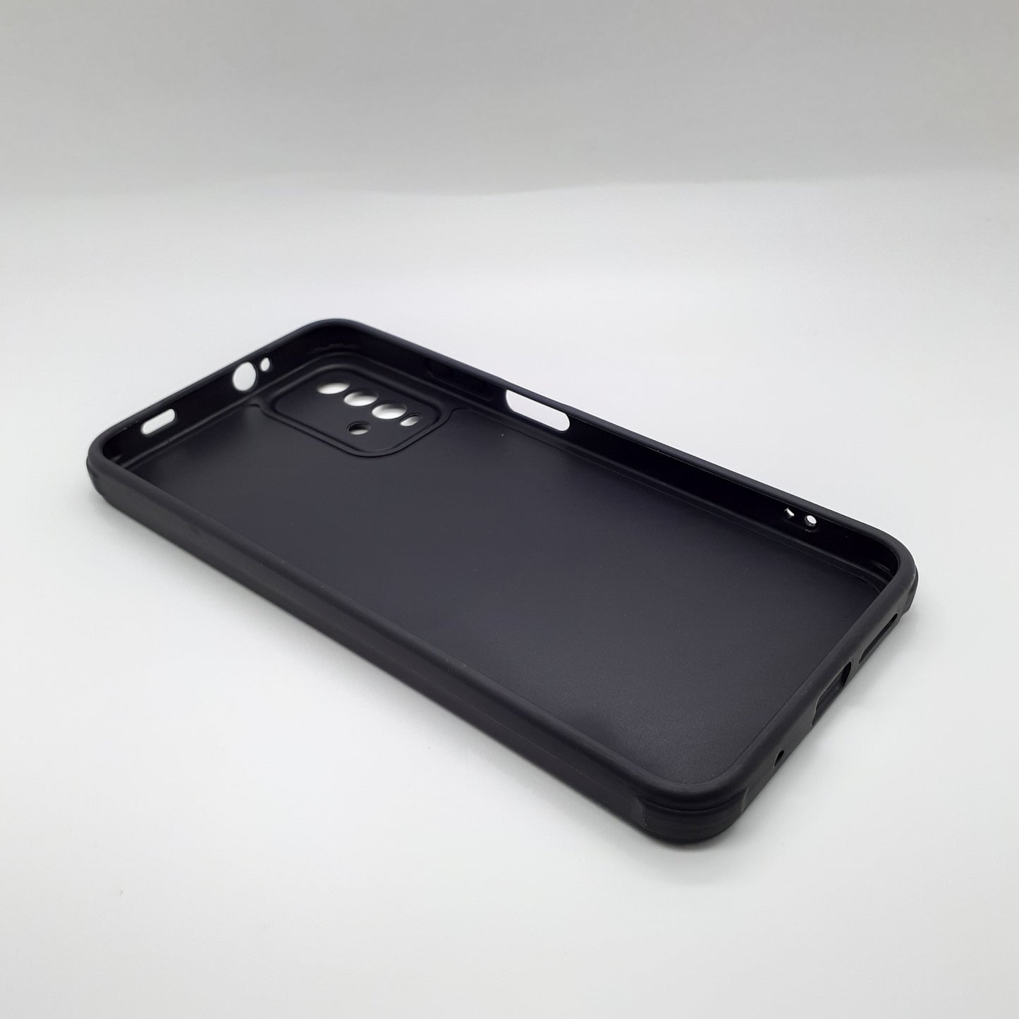 Redmi 9T Carbon Fiber texture Hard Rubber armour back cover shock-porof case