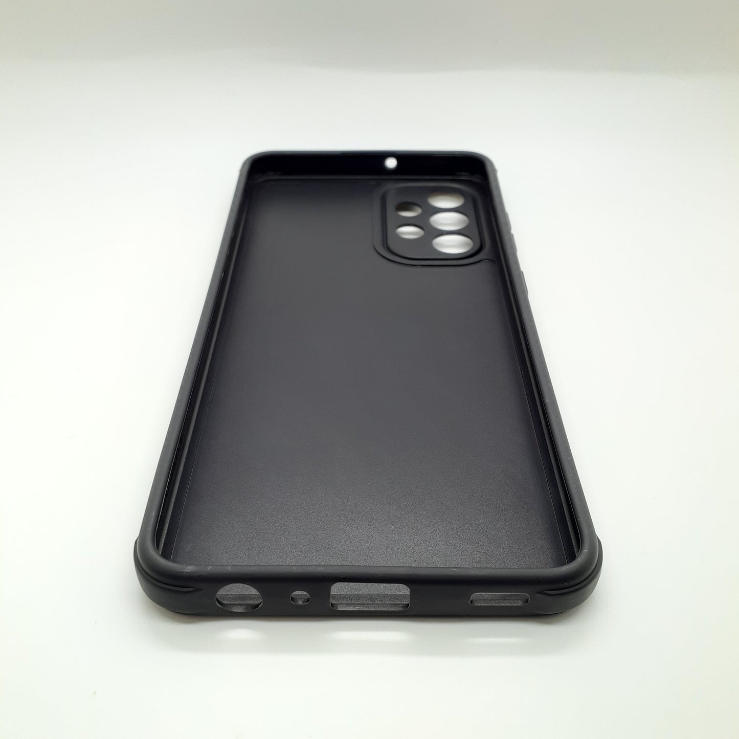 Samsung A32 Carbon Fiber texture Hard Rubber armour back cover shock-porof case