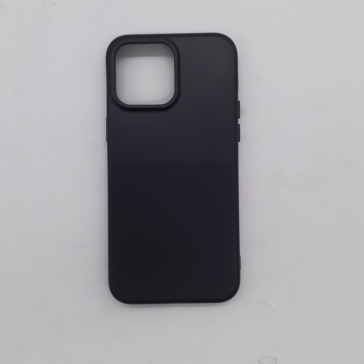 iPhone 14 Pro Max Shockproof Silicone Back Cover – Slim TPU Protective Phone Case with Anti-Slip Grip & Raised Edges