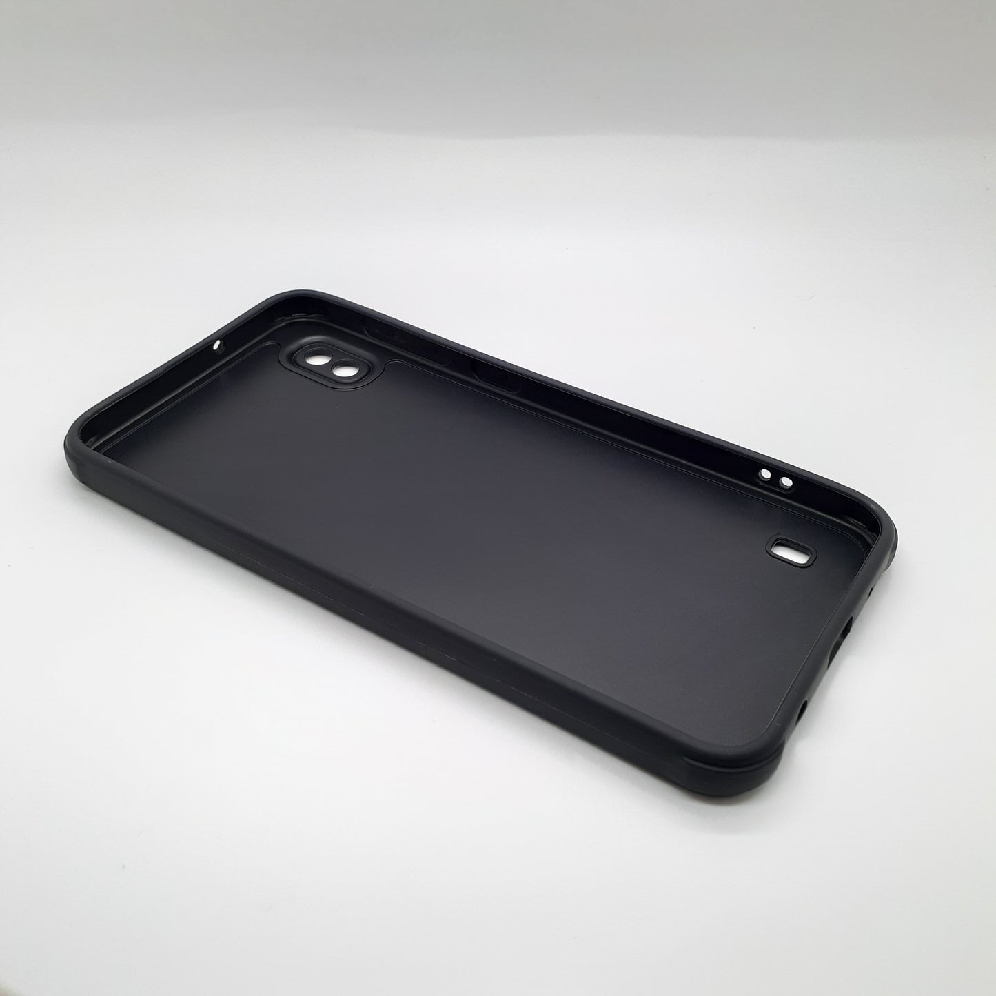 Samsung A10 Carbon Fiber texture Hard Rubber armour back cover shock-porof case