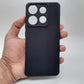 infinix Smart 7 Carbon Fiber texture Hard Rubber armour back cover shock-porof case