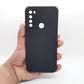 Redmi Note 8 Carbon Fiber texture Hard Rubber armour back cover shock-porof case