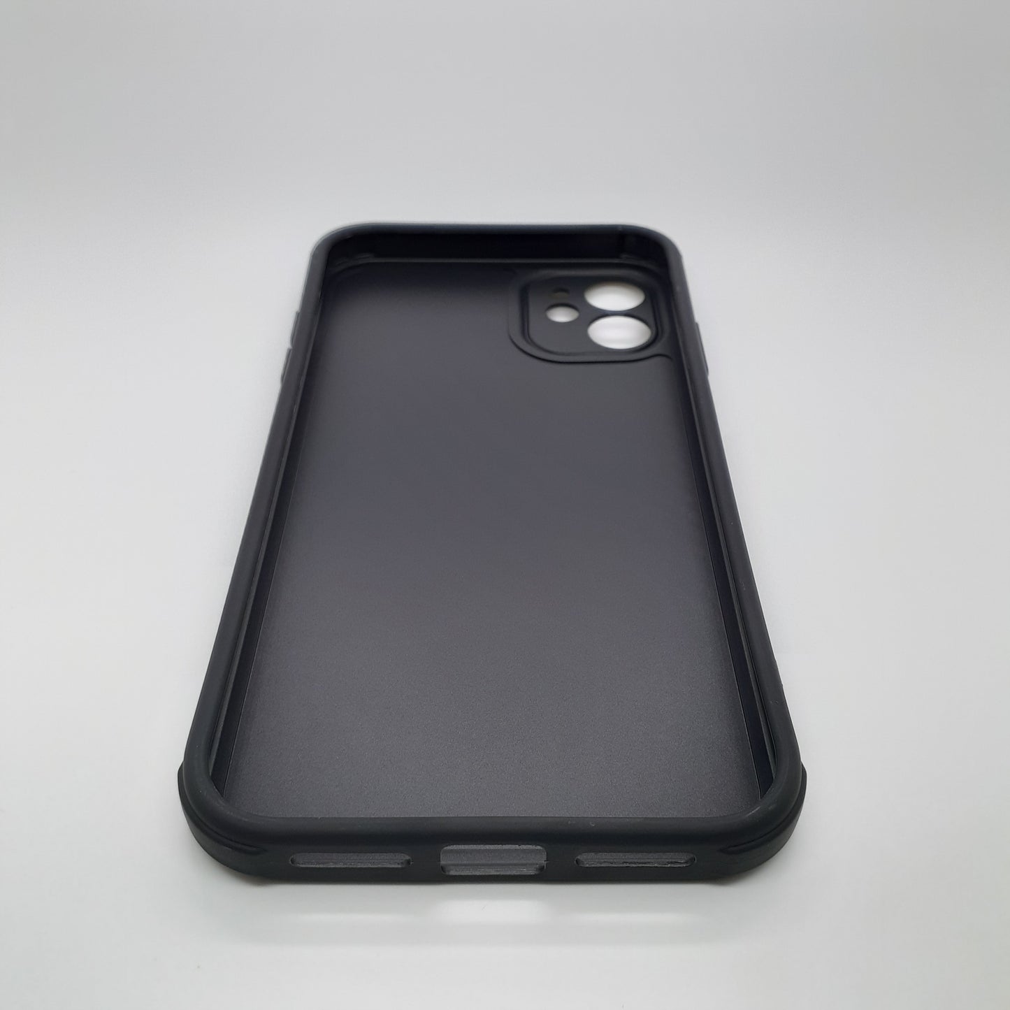 iPhone 11 Carbon Fiber texture Hard Rubber armour back cover shock-porof case