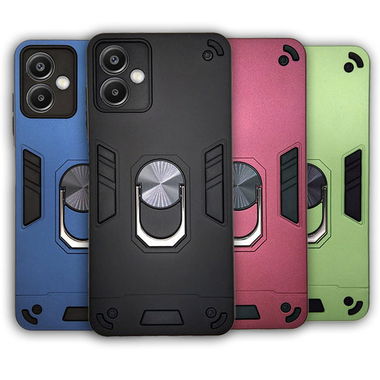 Samsung A06 Hard PC Case with ring holder Shockproof Slim back Cover