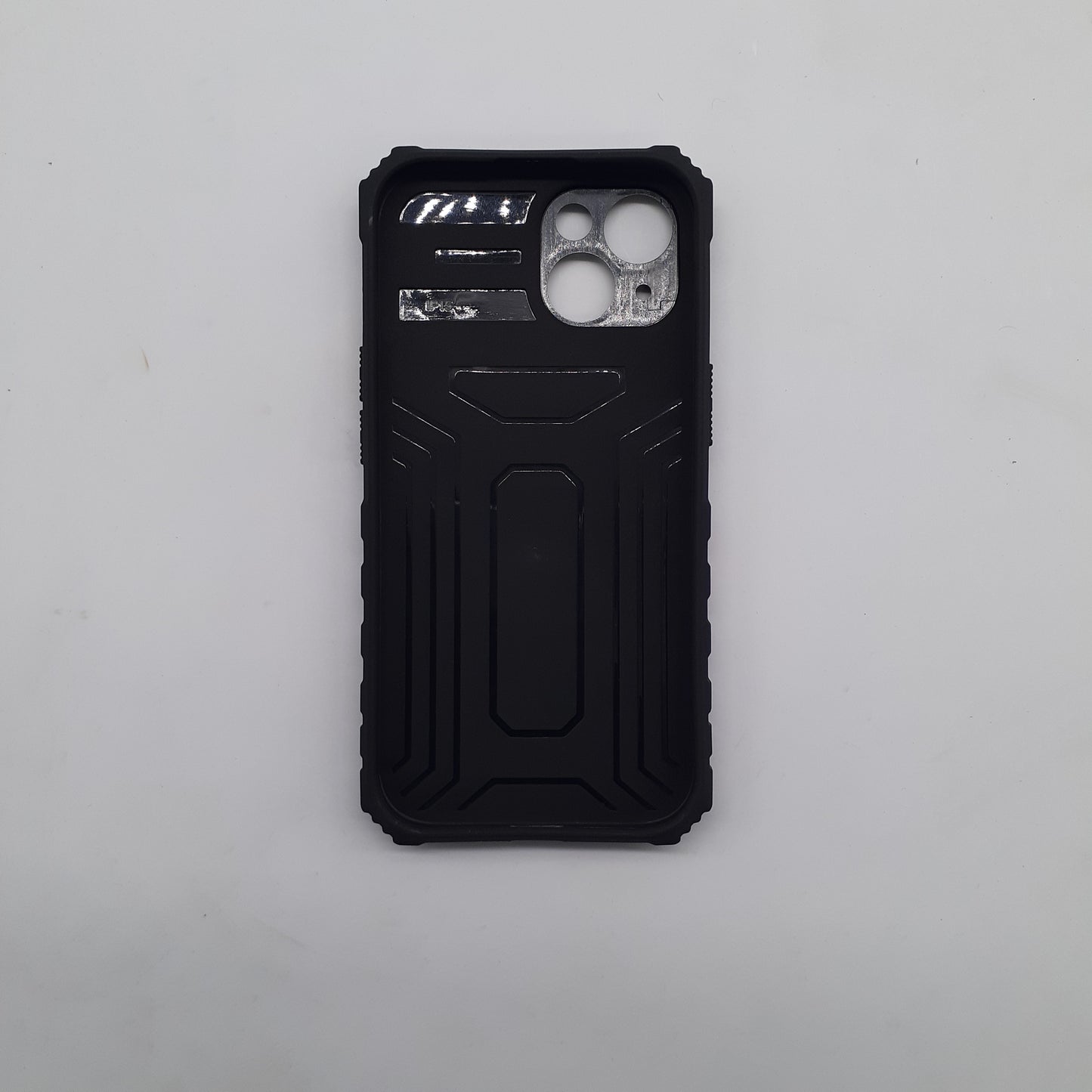 iPhone 15 Heavy Duty Shockproof Case with Slide Camera Cover and Integrated Kickstand for Maximum Protection and Hands-Free Viewing