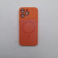iPhone 15 Pro Max Orange Back Case - Slim Fit Protective Silicone Phone Cover