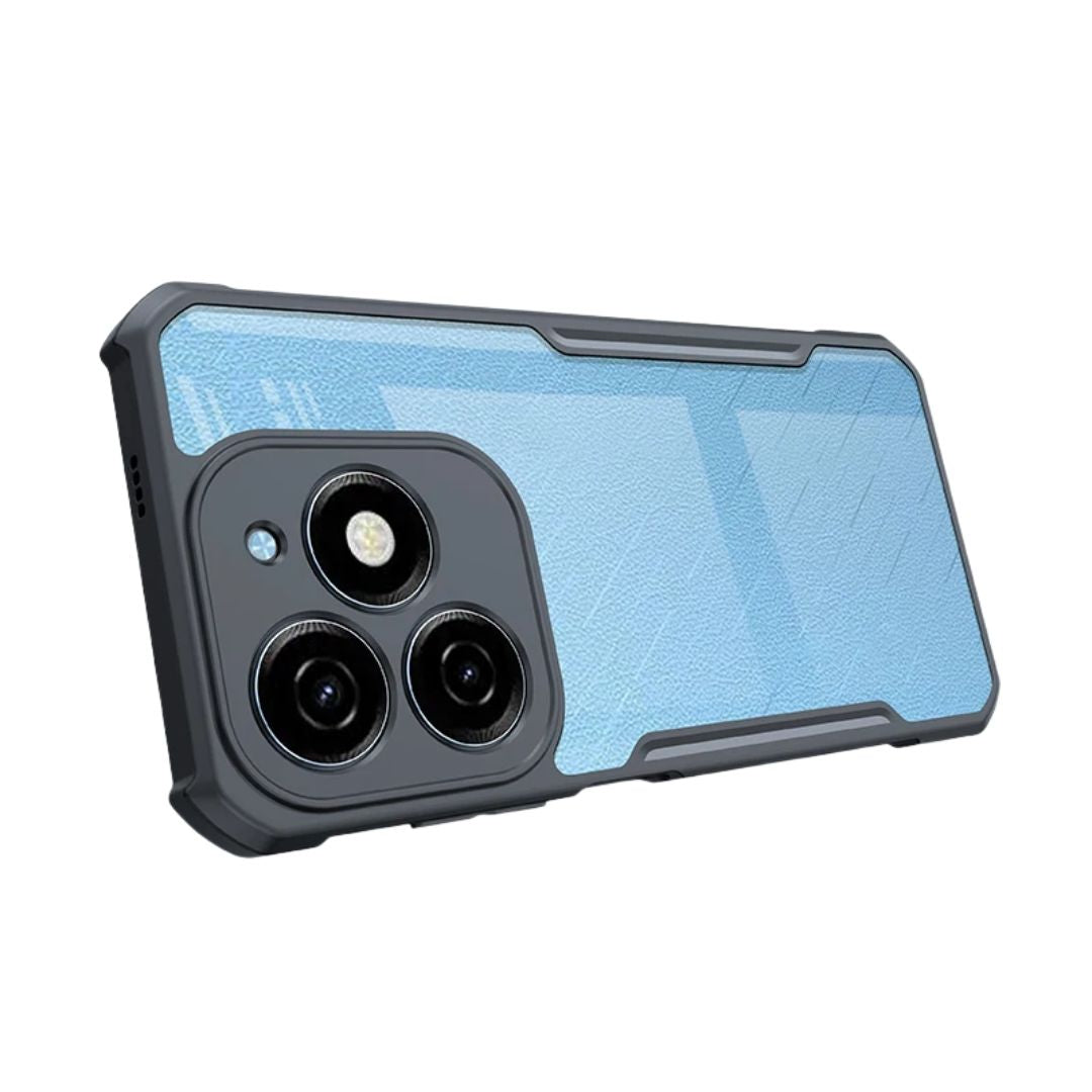 Tecno Spark 20C case Matte Black Back Cover Soft Silicone TPU Bumper case
