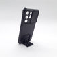Samsung S21 Ultra Protective Phone Case with Sliding Camera Cover and Integrated Kickstand, Shockproof Bumper, Full Body Armor, Black
