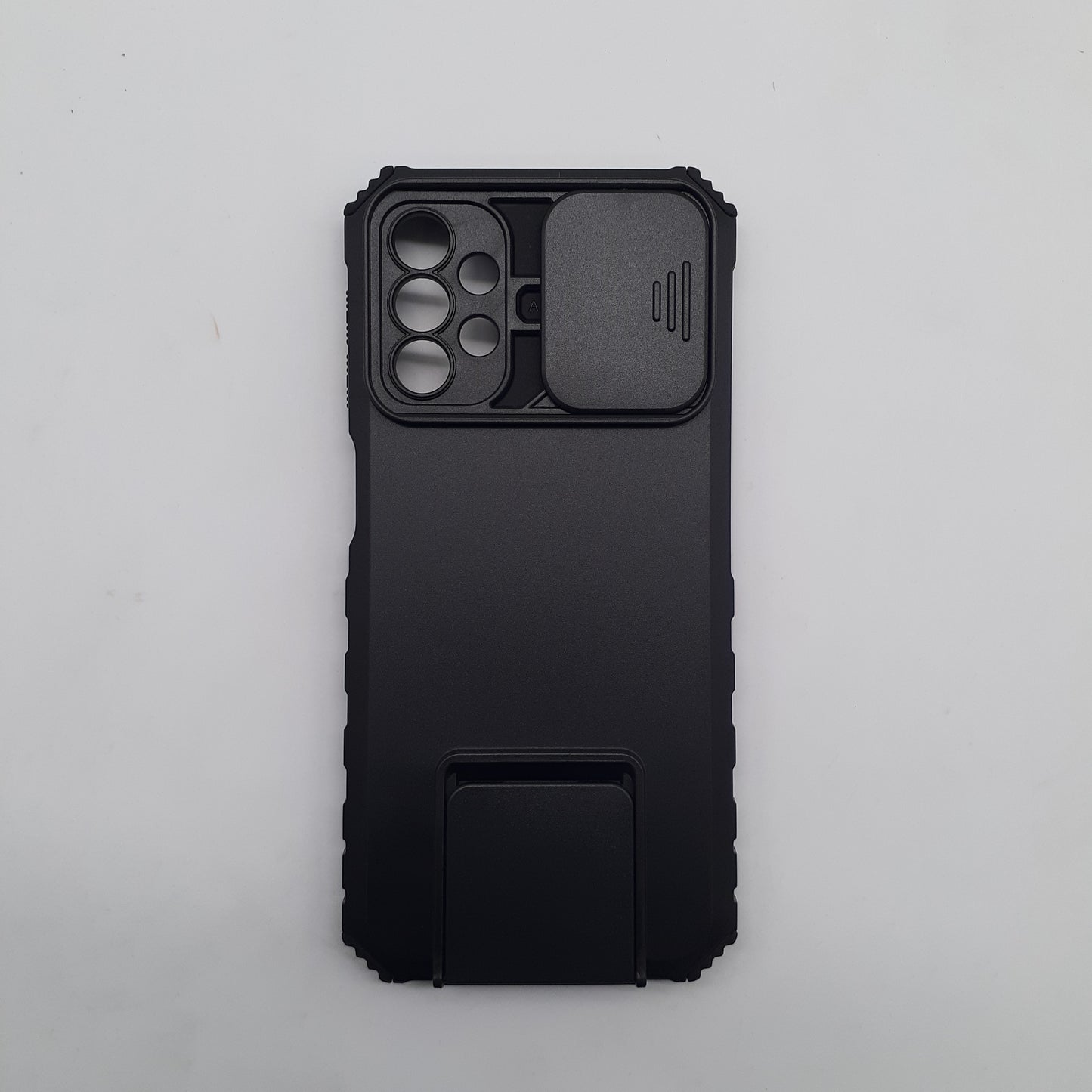 Samsung A32 5G Heavy Duty Shockproof Case with Slide Camera Cover and Integrated Kickstand for Hands-Free Viewing
