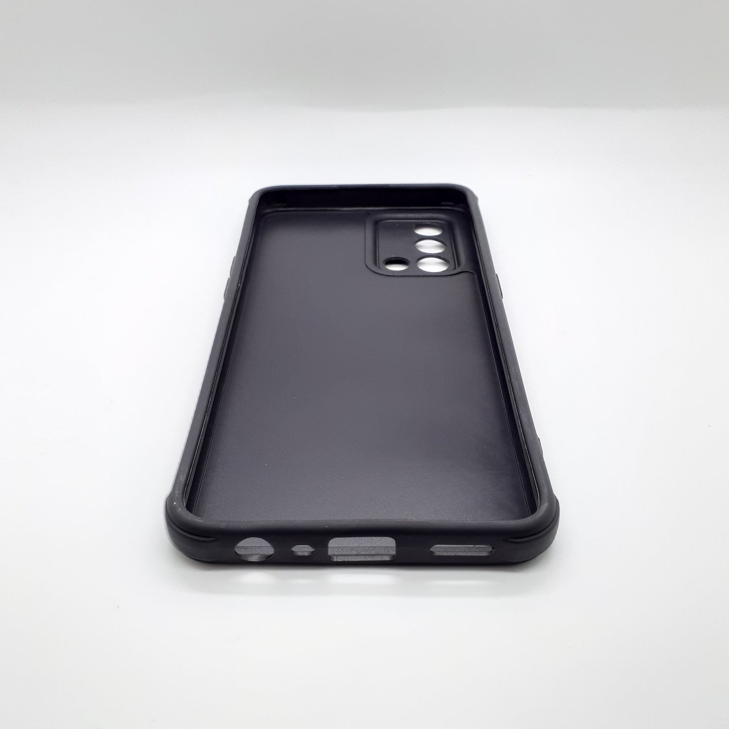 OPPO A74 Carbon Fiber texture Hard Rubber armour back cover shock-porof case