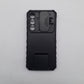 Samsung S23 FE Shockproof Case with Sliding Camera Cover and Integrated Ring Stand Holder, Heavy Duty Protection, Black