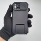 iPhone X Heavy Duty Shockproof Case with Camera Slide Cover and Integrated Kickstand Built-in Stand Full Body Protective Cover