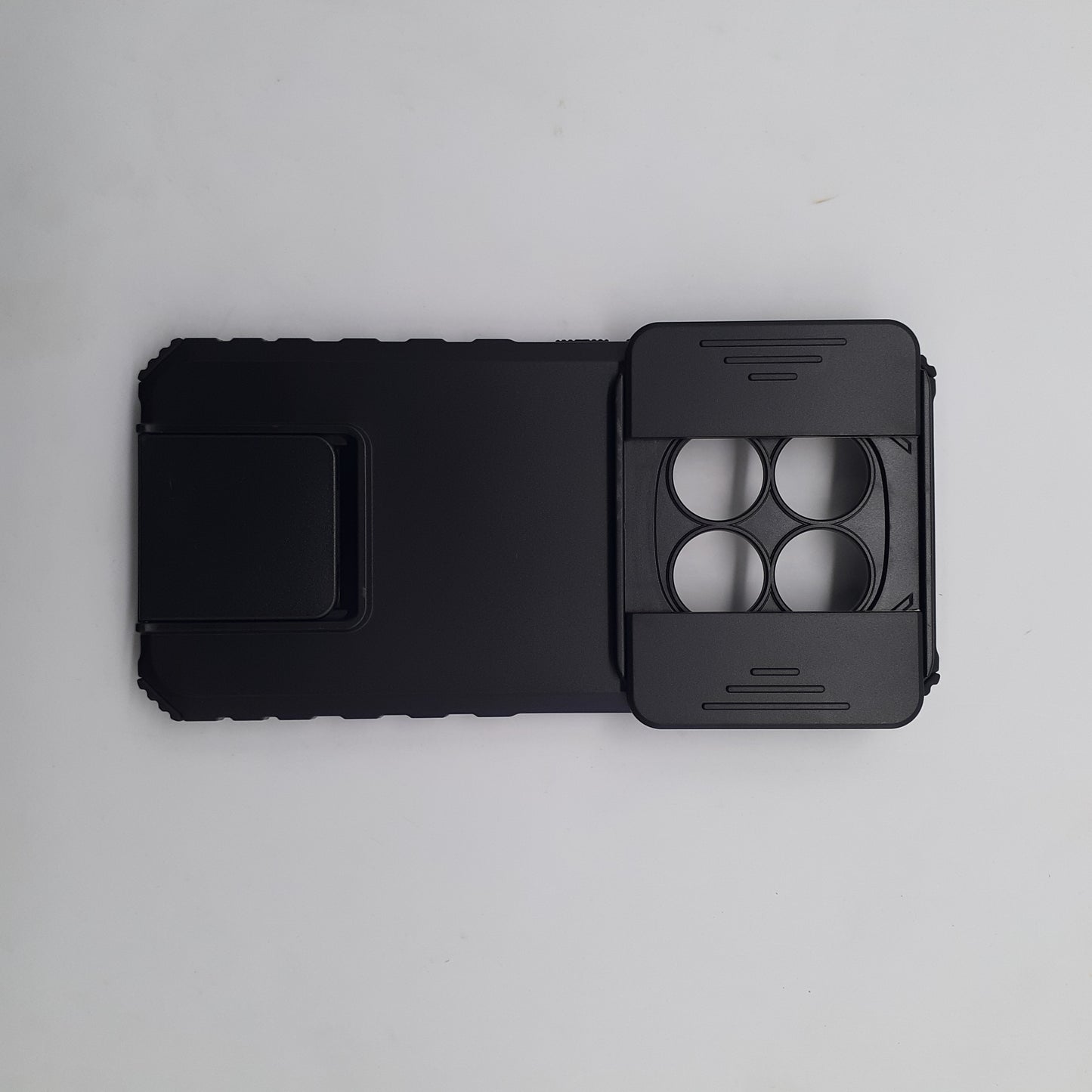 Redmi Note 14 Pro Dual Layer Shockproof Phone Case with Slide Camera Lens Protection and 360¡ Ring Kickstand Holder