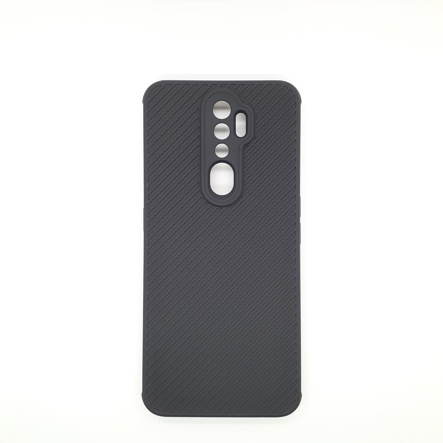 OPPO A5 2020 Carbon Fiber texture Hard Rubber armour back cover shock-porof case