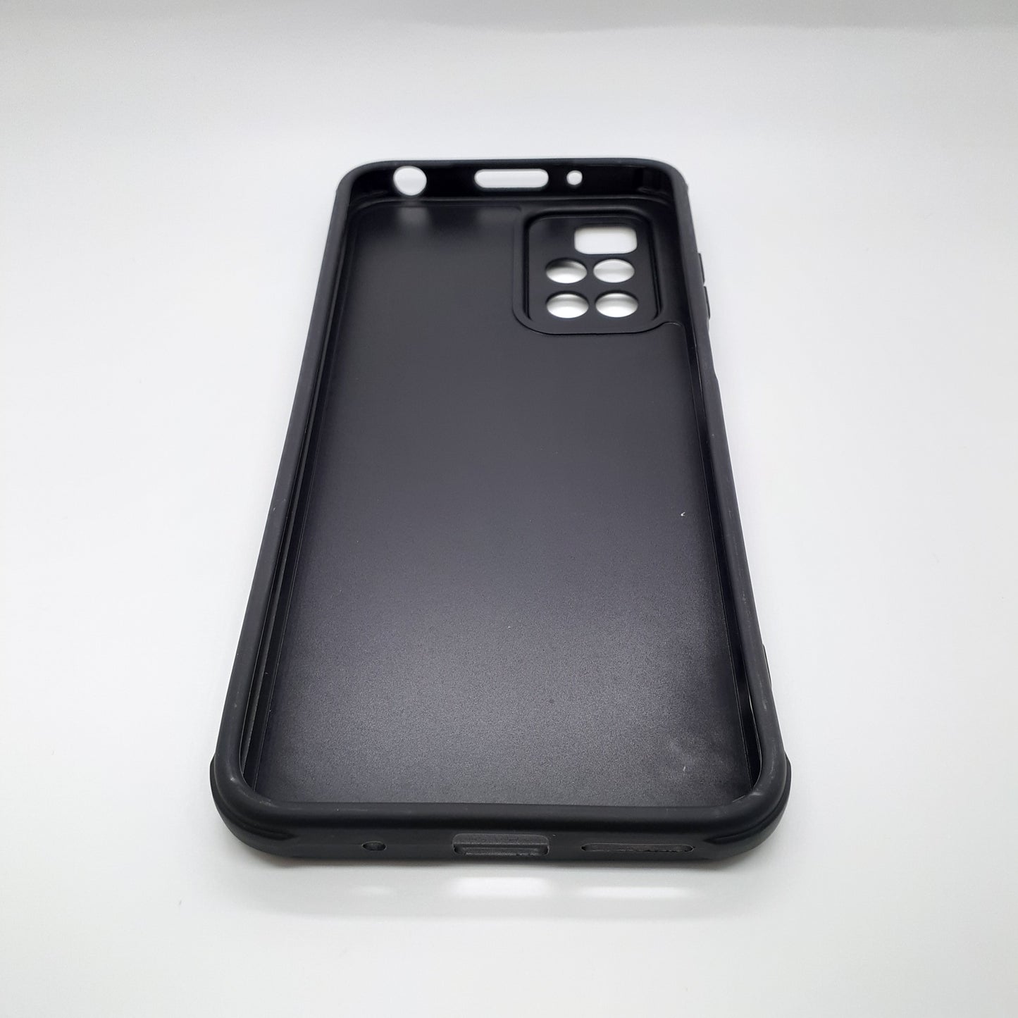 Redmi 10 Carbon Fiber texture Hard Rubber armour back cover shock-porof case