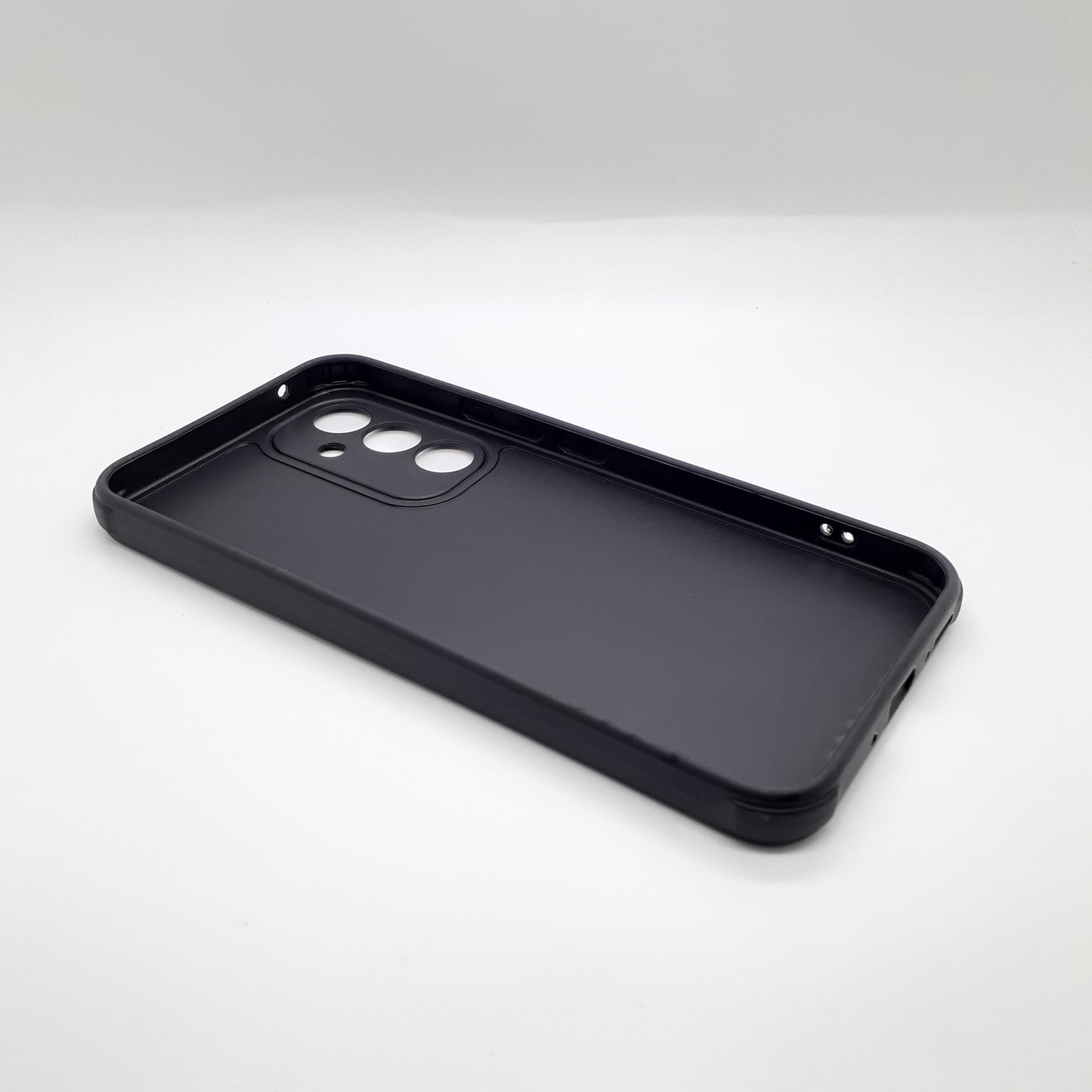 Samsung A54 Carbon Fiber texture Hard Rubber armour back cover shock-porof case