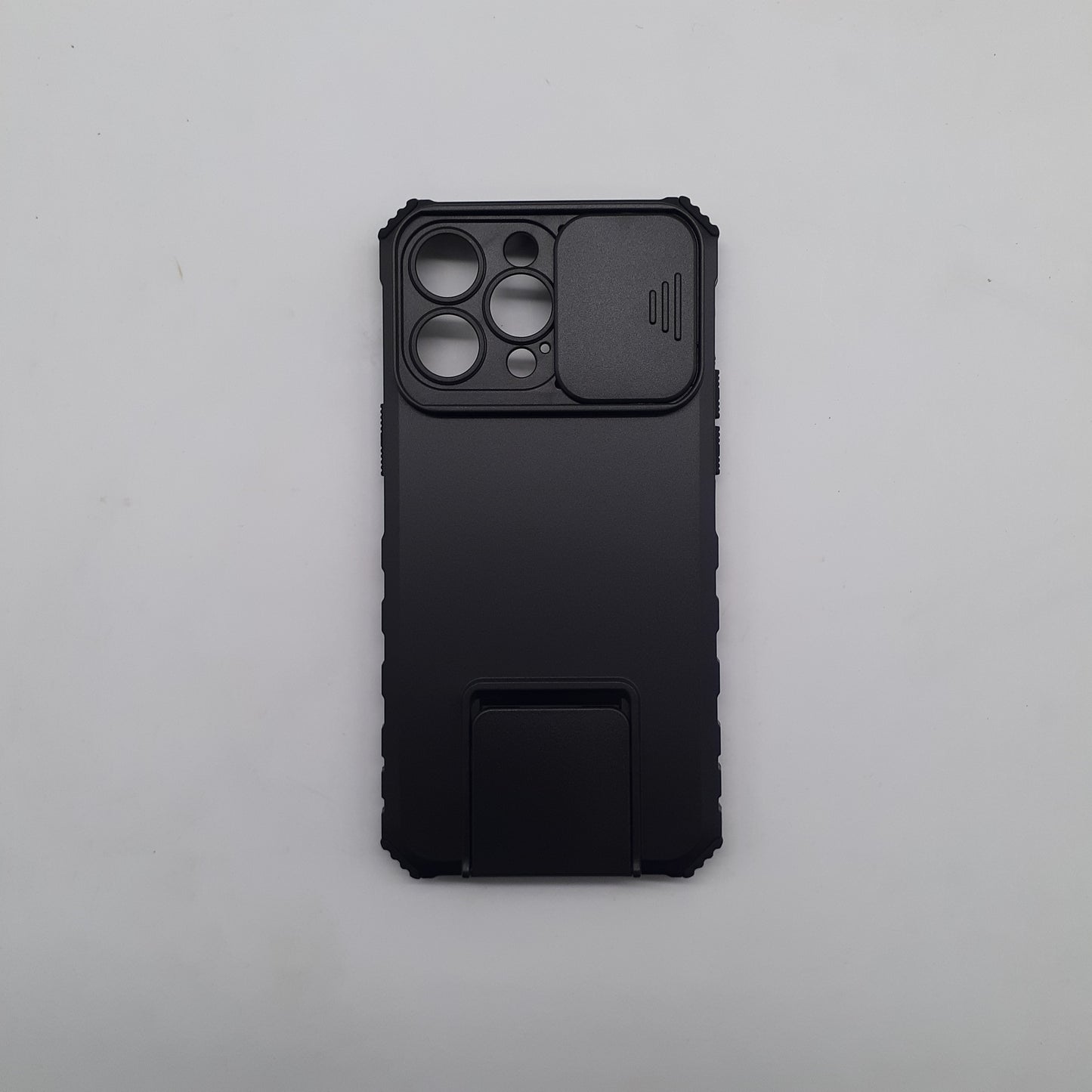 iPhone 14 Pro Max Case with Slide Camera Cover, Heavy Duty Shockproof Bumper, and Built-in Kickstand for Magnetic Car Mount Holder