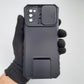 Samsung A03s Heavy Duty Shockproof Case with Sliding Camera Cover and Integrated Kickstand/Built-in Stand