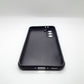 Samsung A56 Carbon Fiber texture Hard Rubber armour back cover shock-porof case
