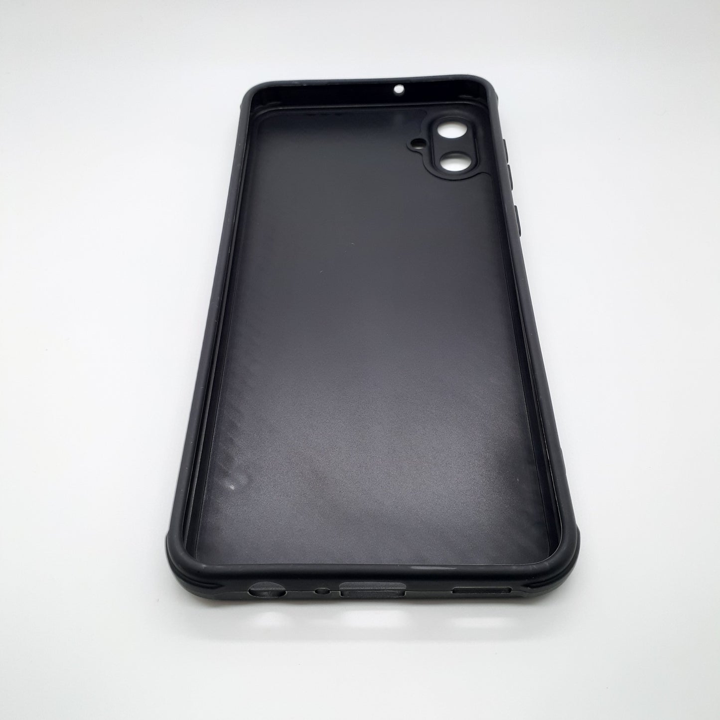 Samsung A05 Carbon Fiber texture Hard Rubber armour back cover shock-porof case