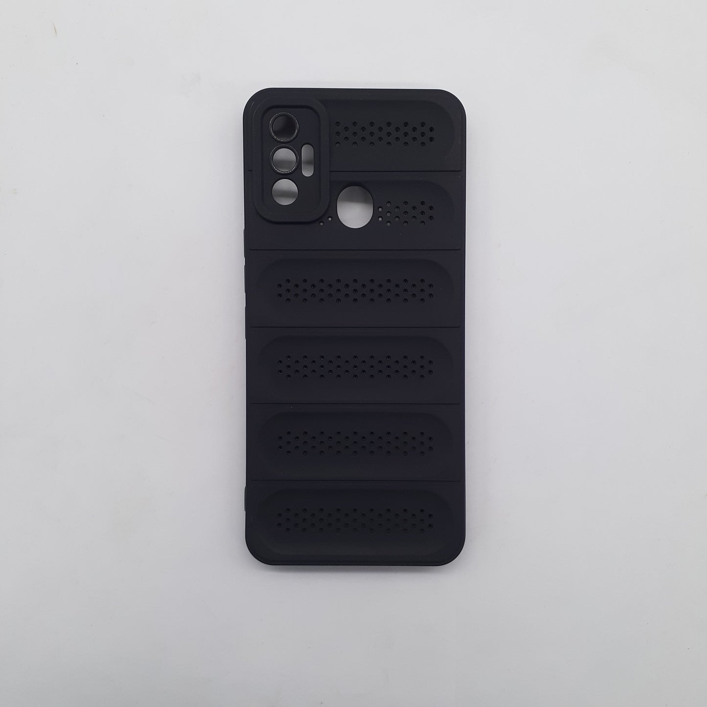 Tecno Spark 7 Heat Dissipation Design Strong TPU Material Phone Case Protective Cover Black