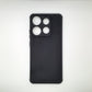 infinix Smart 7 Carbon Fiber texture Hard Rubber armour back cover shock-porof case