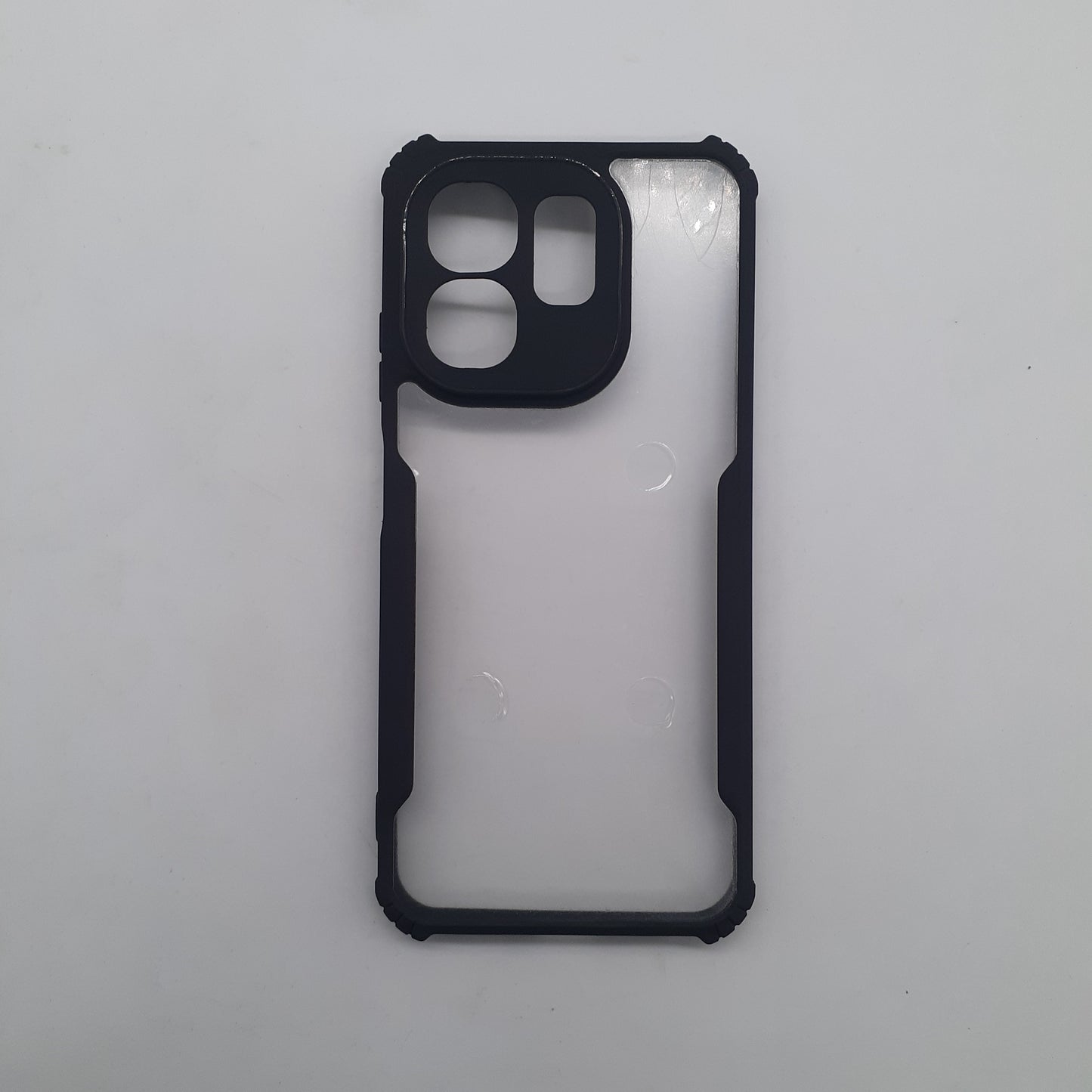 infinix Hot 50i Rugged Anti-Drop Case with Shock-Proof Edges and Anti-Slip Hand Grip Soft TPU Back Cover Protection
