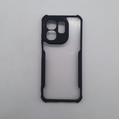 infinix Hot 50i Rugged Anti-Drop Case with Shock-Proof Edges and Anti-Slip Hand Grip Soft TPU Back Cover Protection