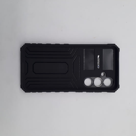 Samsung S24 FE Case, Heavy Duty Shockproof Cover with Sliding Camera Protection and Integrated Kickstand for Hands-Free Viewing