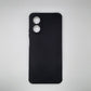 OPPO A17 Carbon Fiber texture Hard Rubber armour back cover shock-porof case