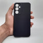Samsung A35 Carbon Fiber texture Hard Rubber armour back cover shock-porof case