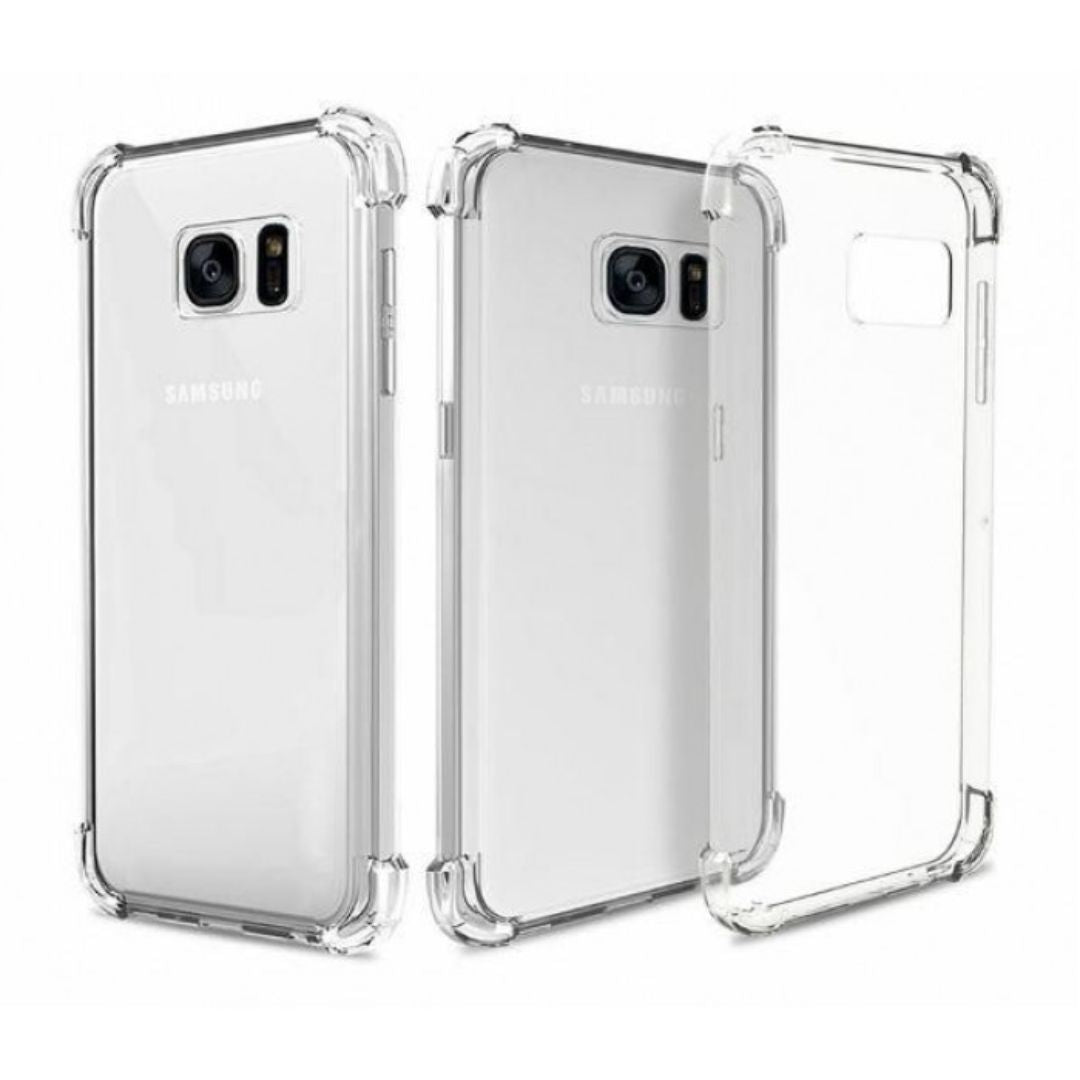 AntiShock Clear Back Cover Soft Silicone TPU Bumper case for Samsung S7 Edge