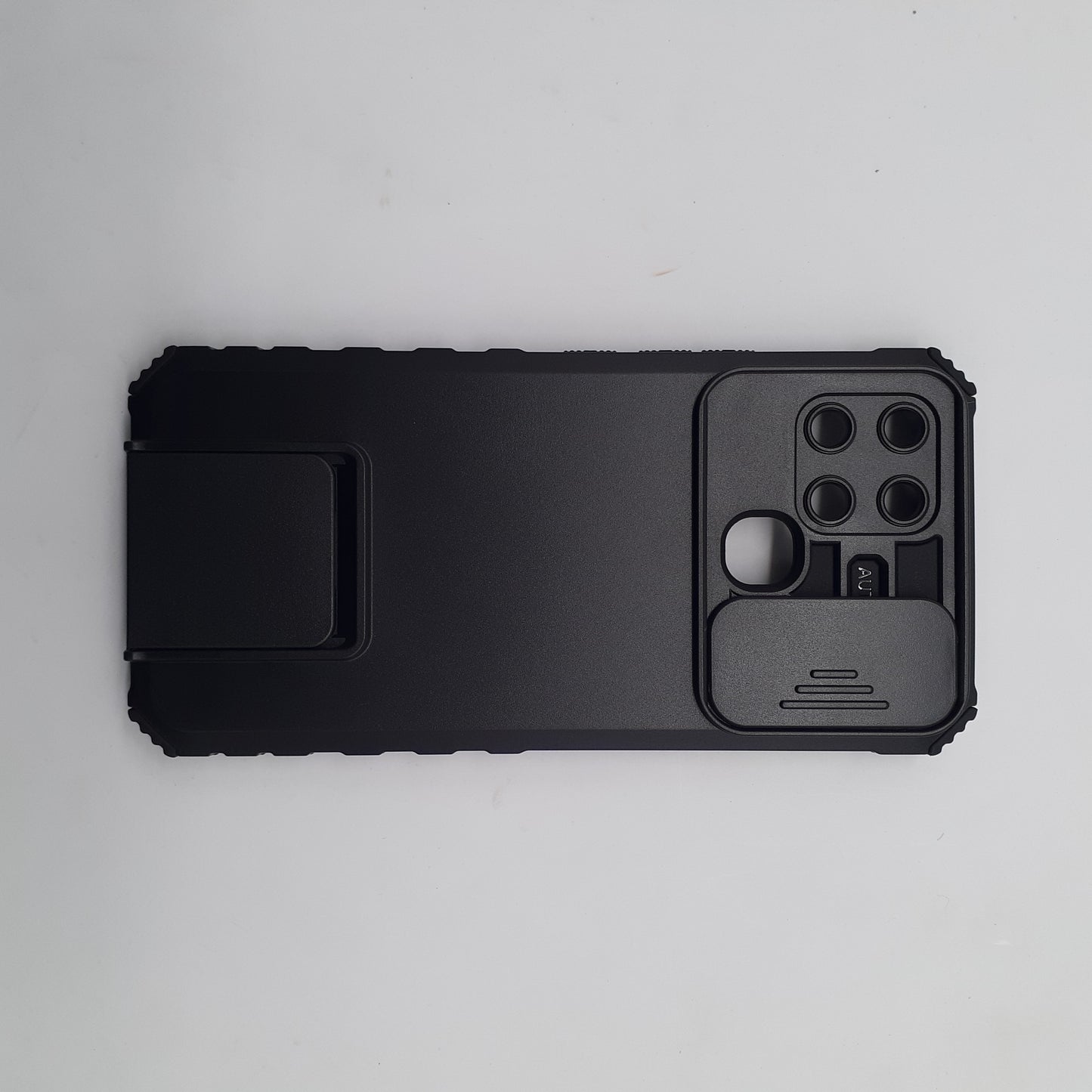 infinix Smart 6 Slide Camera Cover Case with Built-in Kickstand, Heavy Duty Shockproof Armor PC TPU Protection Stand Mobile Phone Case