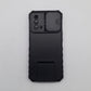 OPPO A74 4G/5G Heavy Duty Shockproof Phone Case with Camera Slide Cover, Credit Card Holder Slots, and Built-in 360¡ Rotate Ring Stand/Kickstand