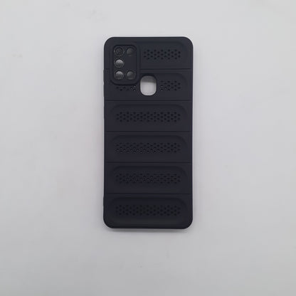 Samsung A21s Strong TPU Material Heat Dissipation Cooling Phone Case Shockproof Protective Cover with Enhanced Ventilation
