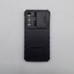 Samsung A34 Phone Case with Camera Lens Slide Cover and Built-in Kickstand, Heavy Duty Shockproof Protective Cover