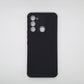 Tecno Spark 8C Carbon Fiber texture Hard Rubber armour back cover shock-porof case