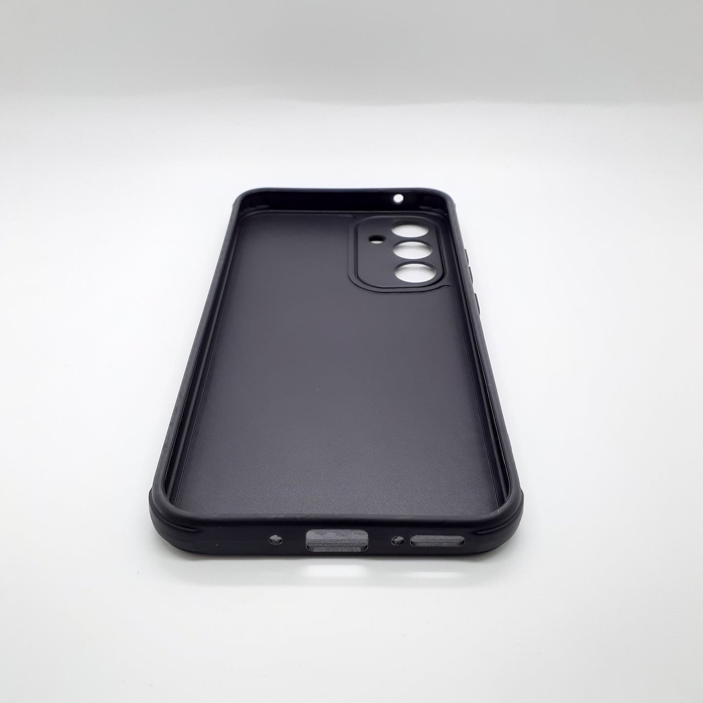 Samsung A54 Carbon Fiber texture Hard Rubber armour back cover shock-porof case