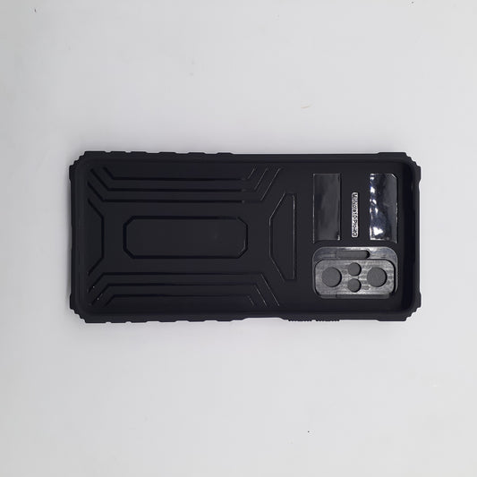 Redmi Note 10 Pro Heavy Duty Protective Phone Case with Camera Slide Cover, Integrated Kickstand, and Shockproof Military-Grade Defense