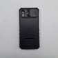 Samsung A04 Rugged Dual Layer Protective Phone Case with Slide Camera Lens Cover and Integrated Ring Holder Kickstand, Shockproof Hybrid Cover