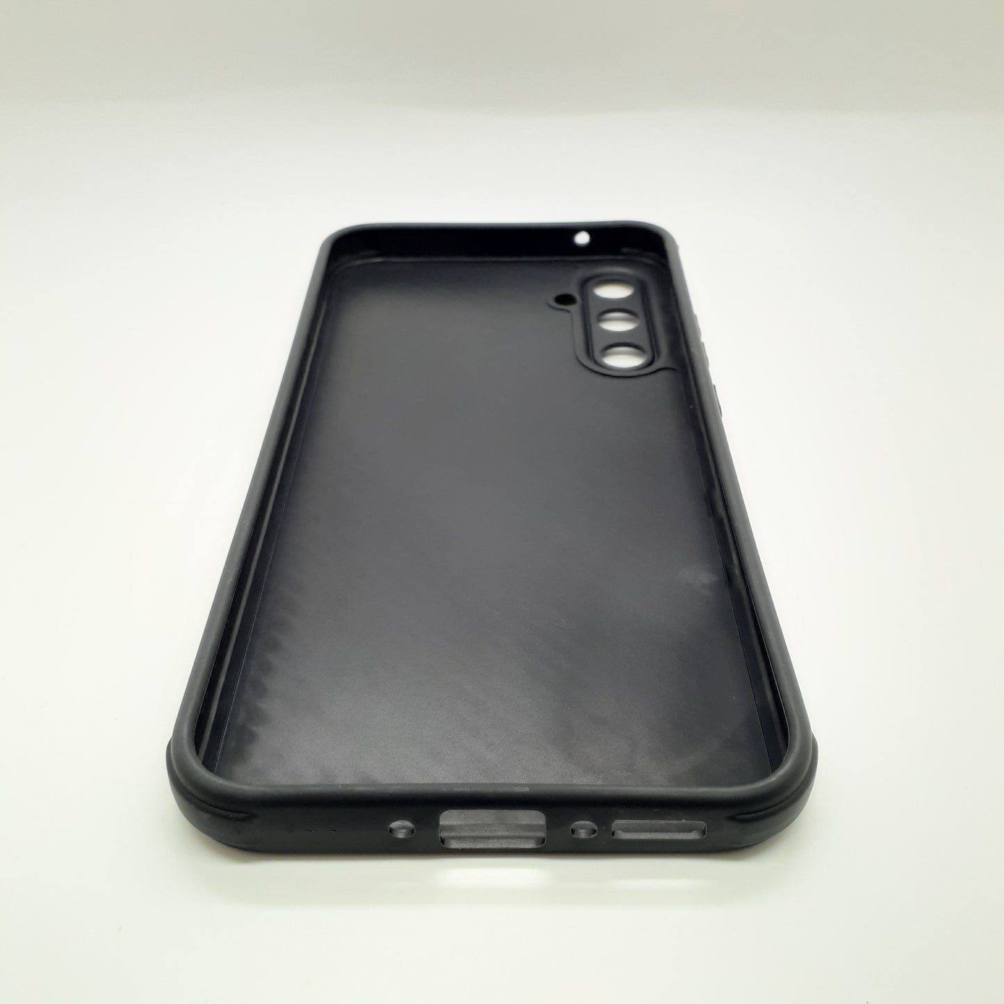 Samsung A34 Carbon Fiber texture Hard Rubber armour back cover shock-porof case