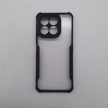 HONOR X6c Shockproof Ring Stand Phone Cover with Reinforced Edges and Anti-Slip Grip Texture, Full Body Protection Case