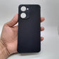 Vivo Y03 Carbon Fiber texture Hard Rubber armour back cover shock-porof case