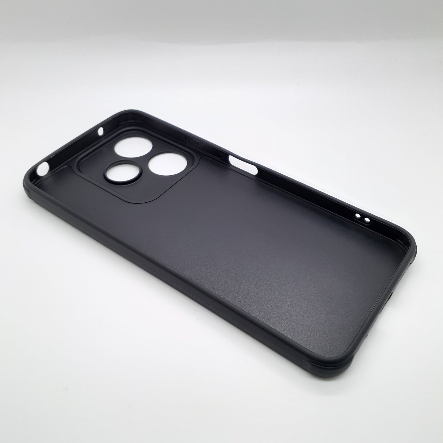 Redmi 13 Carbon Fiber texture Hard Rubber armour back cover shock-porof case