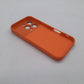 iPhone 16 Pro Orange Back Case - Slim Fit Protective Silicone Phone Cover