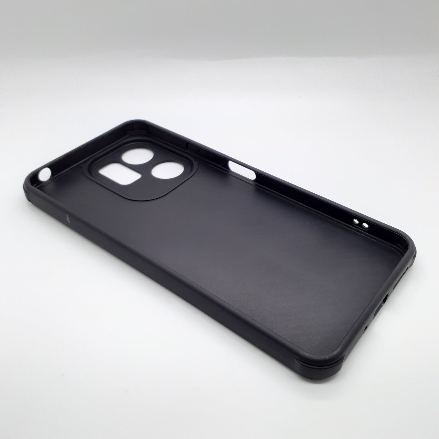 Redmi 13C Carbon Fiber texture Hard Rubber armour back cover shock-porof case