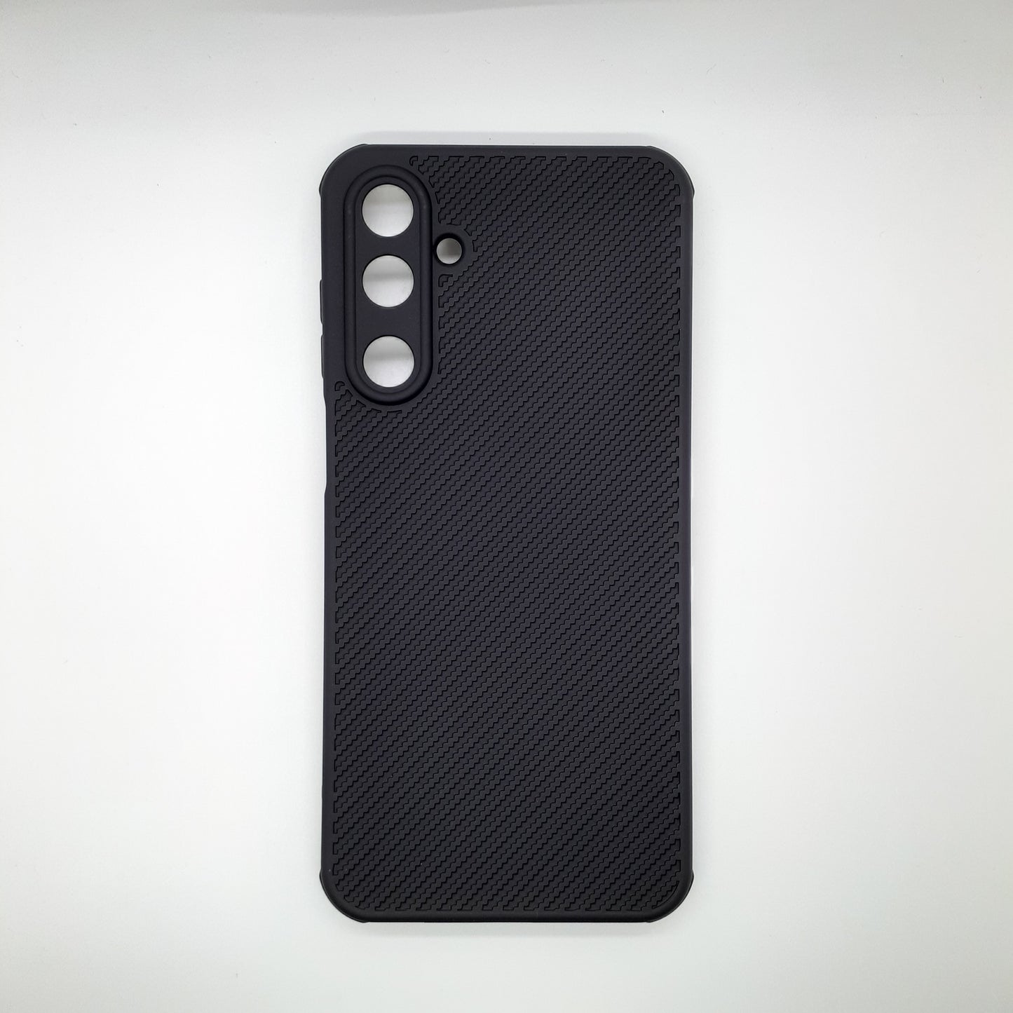 Samsung M16 Carbon Fiber texture Hard Rubber armour back cover shock-porof case