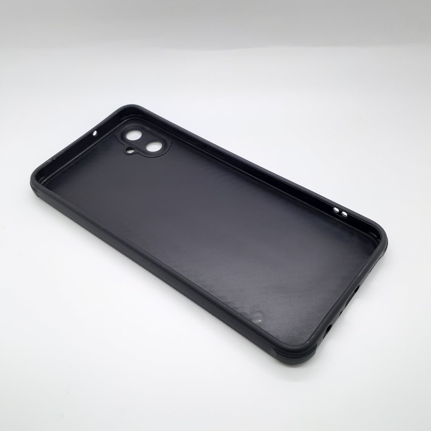 Samsung A05 Carbon Fiber texture Hard Rubber armour back cover shock-porof case