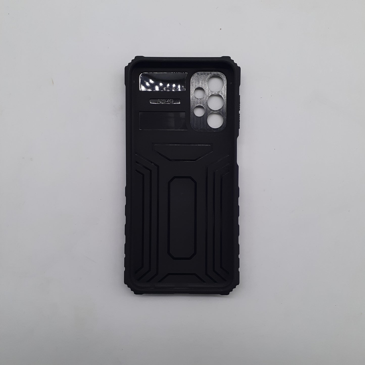 Samsung A23 Heavy Duty Protective Phone Case with Camera Slide Cover and Integrated Kickstand for Hands-Free Viewing