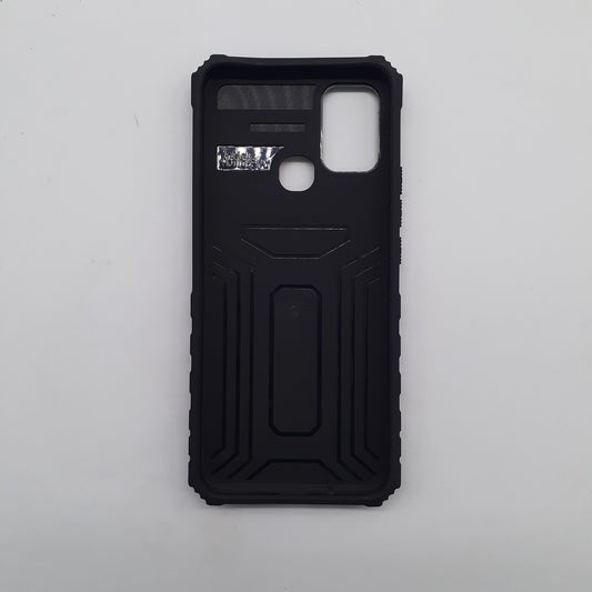 infinix Hot 9 Play Protective Case with Camera Slide Cover and Integrated Kickstand/Built-in Stand for Maximum Security and Hands-Free Viewing